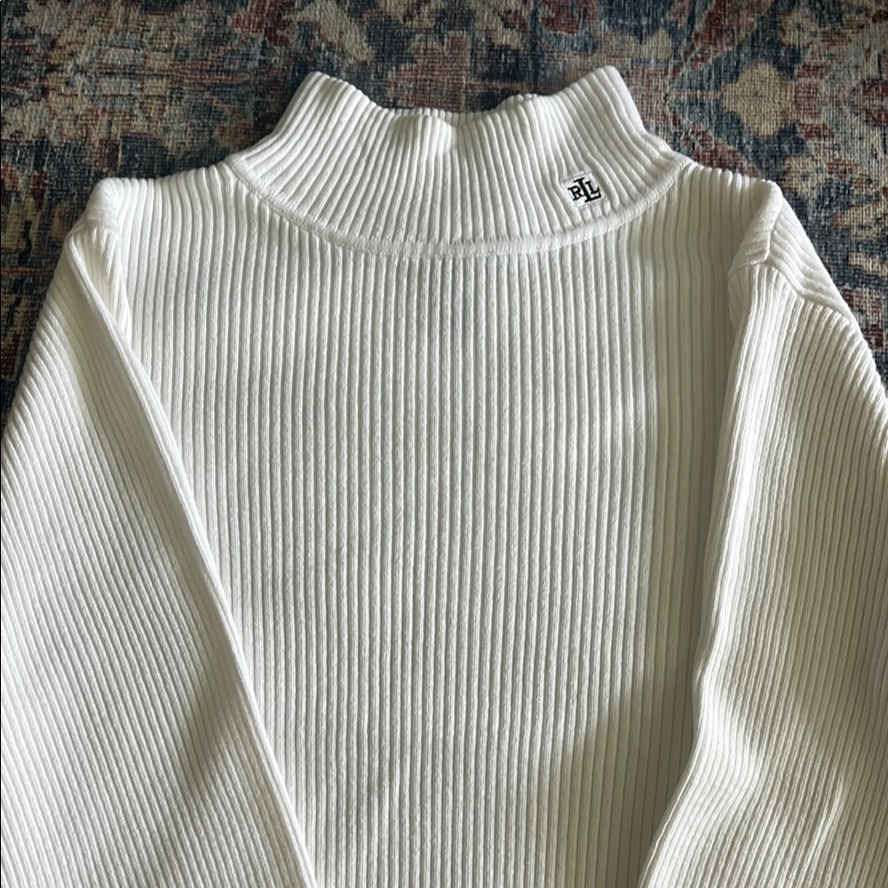 Polo by Ralph Lauren White High  Neck Sweater